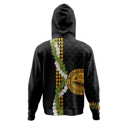 President William McKinley High School Hoodie Puakenikeni Maile Flower Lei