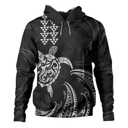 Hawaii Hoodie Polynesian Turtle Tribal Ocean Spirit