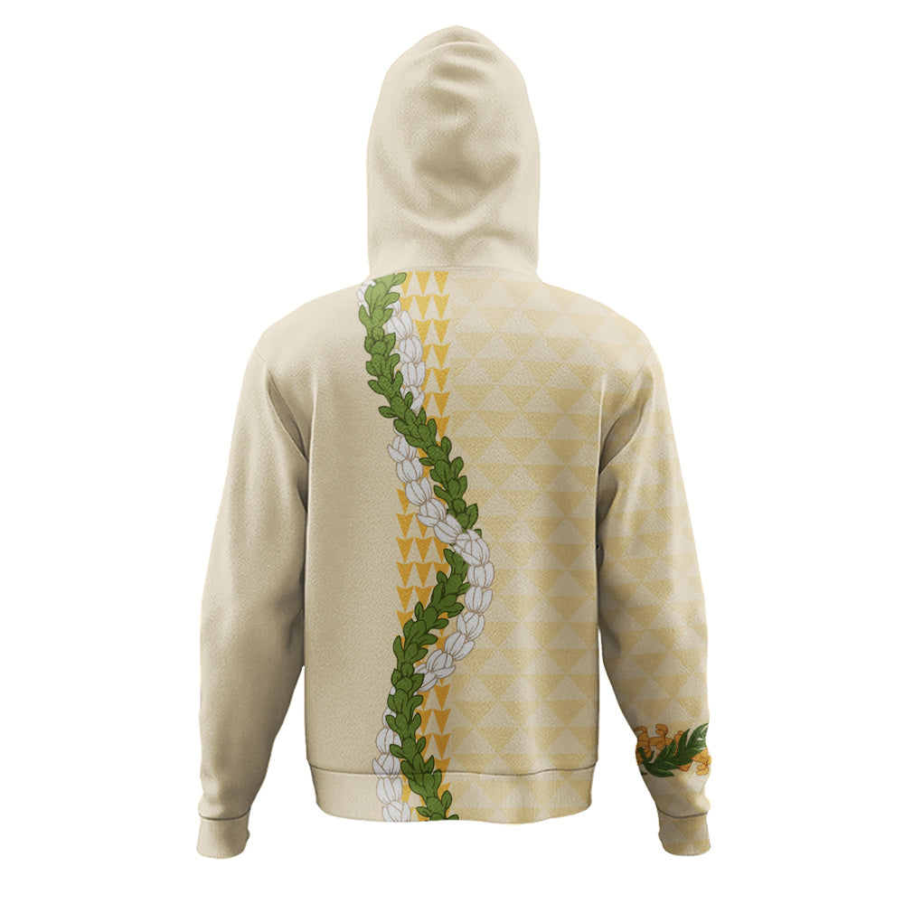 Hawaii Hoodie Turtle Puakenikeni Maile Flower Lei
