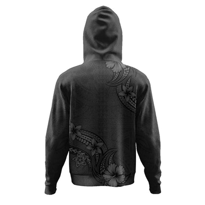 Hawaii Hoodie Plumeria Tribal Wave