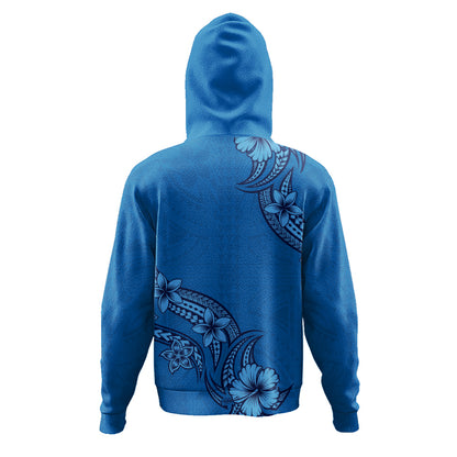 Hawaii Hoodie Plumeria Tribal Wave