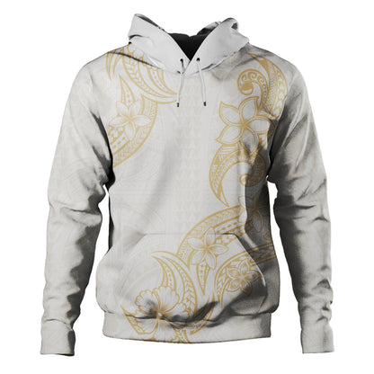Hawaii Hoodie Plumeria Tribal Wave
