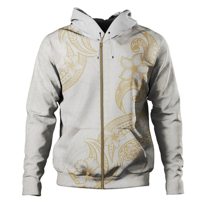 Hawaii Hoodie Plumeria Tribal Wave