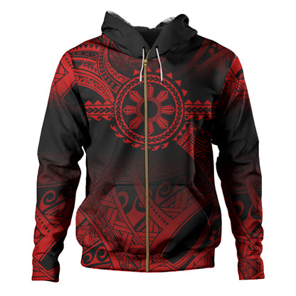 Philippines Filipinos Hoodie Polynesian Tribal Sun Tribal Legacy