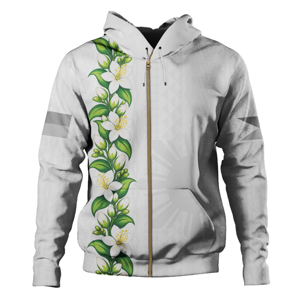 Philippines Filipinos Hoodie Sampaguita Flower Tribal Polynesian Sun Island Style