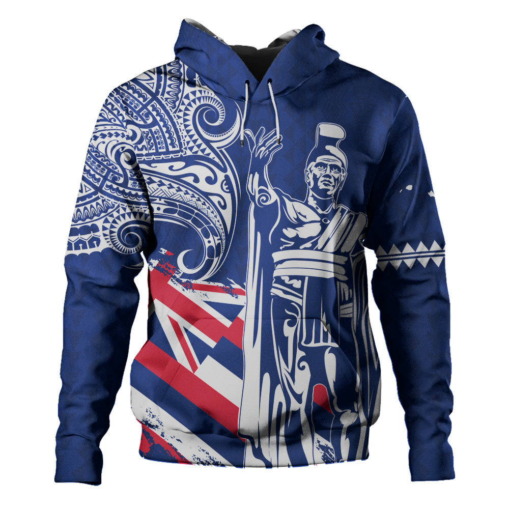 Hawaii Hoodie King Kamehameha Hawaiian Flag Polynesian Pride