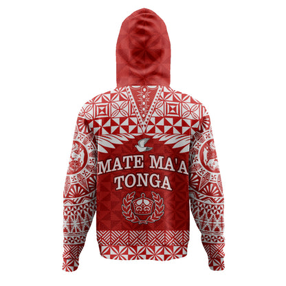 Tonga Hoodie Mate Ma'a Tonga Rugby Royal Crown Polynesian Tribal Pride