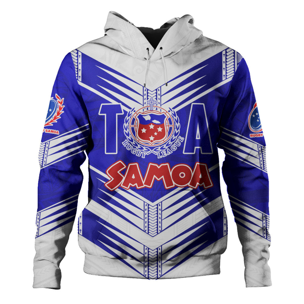 Samoa Hoodie Toa Samoa Rugby Polynesian Tribal Pride Style