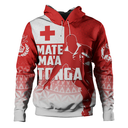 Tonga Hoodie Mate Ma'a Tonga Rugby Ngatu Athletic Style
