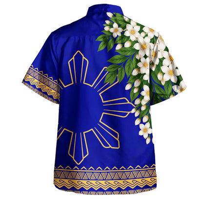 Philippines Filipinos Hawaiian Shirt Sampaguita Sunshine Bloom Style