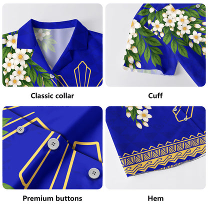 Philippines Filipinos Hawaiian Shirt Sampaguita Sunshine Bloom Style