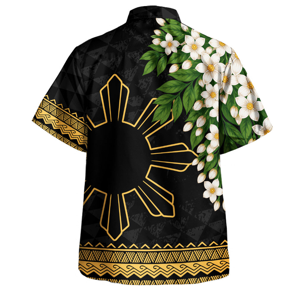 Philippines Filipinos Hawaiian Shirt Sampaguita Sunshine Bloom Style