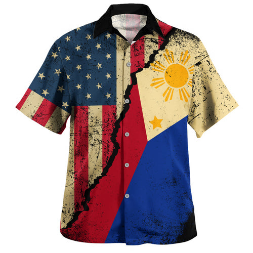 Philippines Filipinos Hawaiian Shirt Filipino American Unity Style