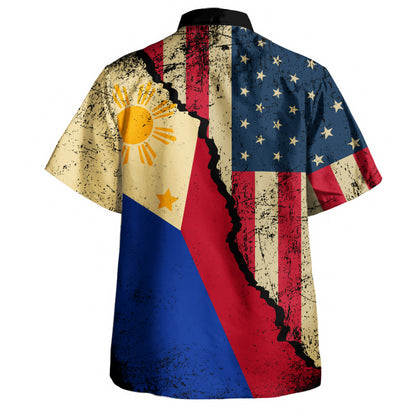 Philippines Filipinos Hawaiian Shirt Filipino American Unity Style