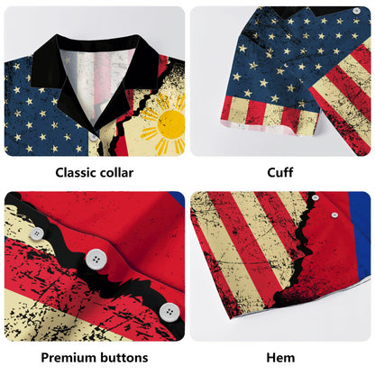 Philippines Filipinos Hawaiian Shirt Filipino American Unity Style