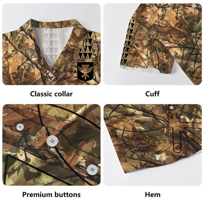 Hawaii Hawaiian Shirt Woodland Kanaka Camo Style