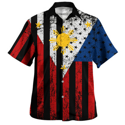 Philippines Filipinos Hawaiian Shirt Blackout Flag Pride
