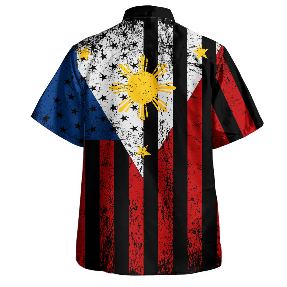 Philippines Filipinos Hawaiian Shirt Blackout Flag Pride