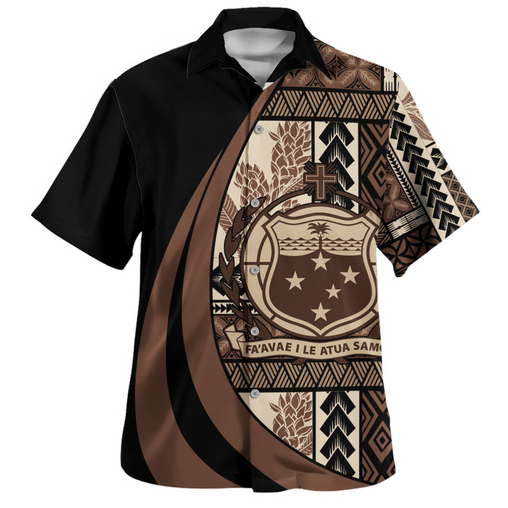 Samoa Hawaiian Shirt Faavae i le Atua Siapo Tribal Heritage