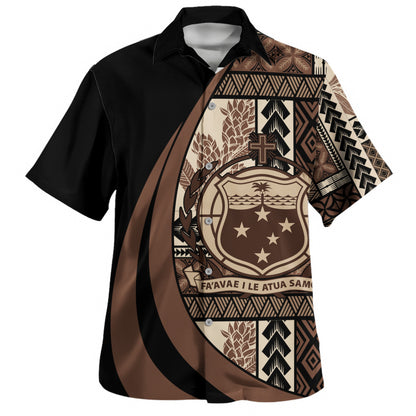 Samoa Hawaiian Shirt Faavae i le Atua Siapo Tribal Heritage