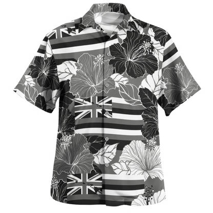 Hawaii Hawaiian Shirt Hibiscus Flag Map Island Pride
