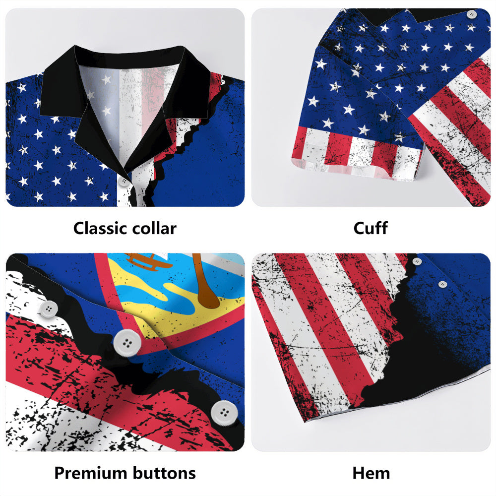 Guam Hawaiian Shirt American Unity Style