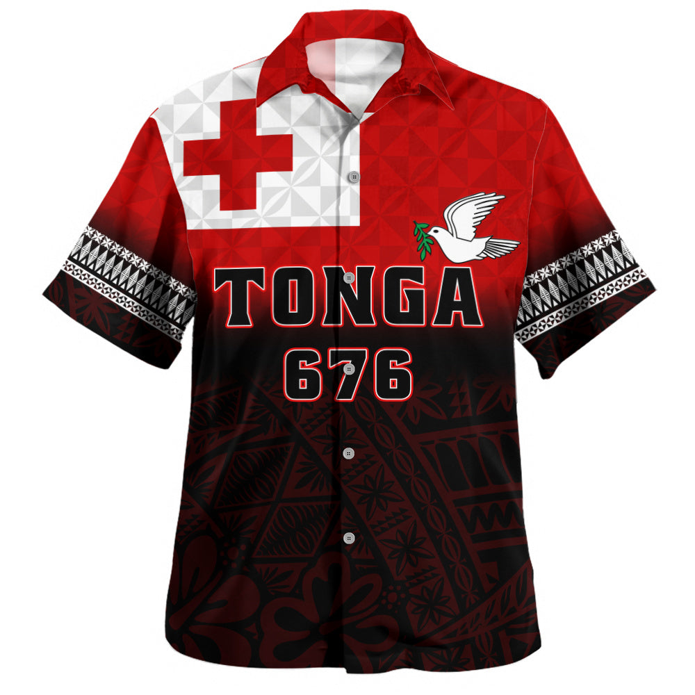 Tonga Hawaiian Shirt Kingdom Crest 676 Island Pride
