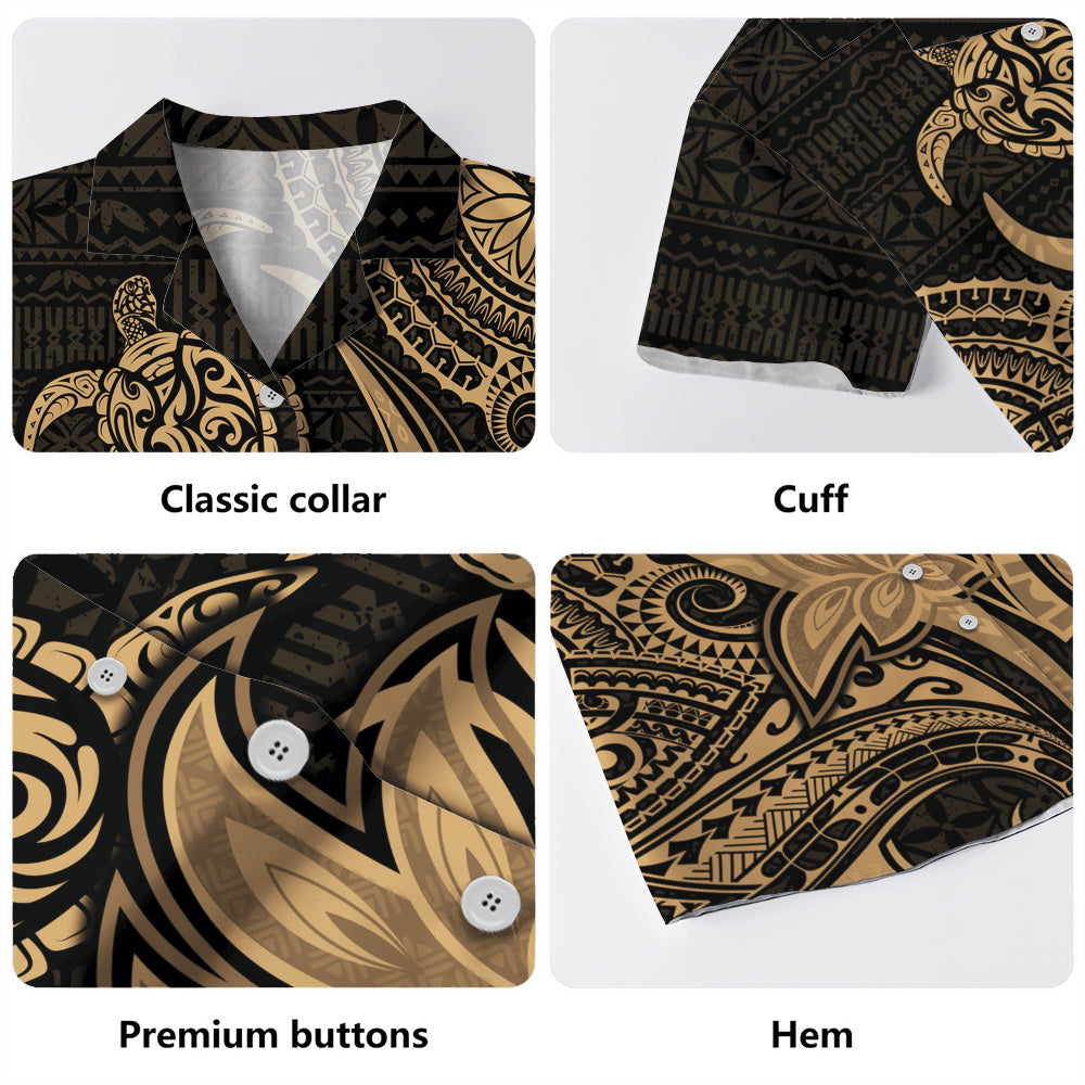 Hawaii Hawaiian Shirt Honu Turtle Hibiscus Tribal Legacy