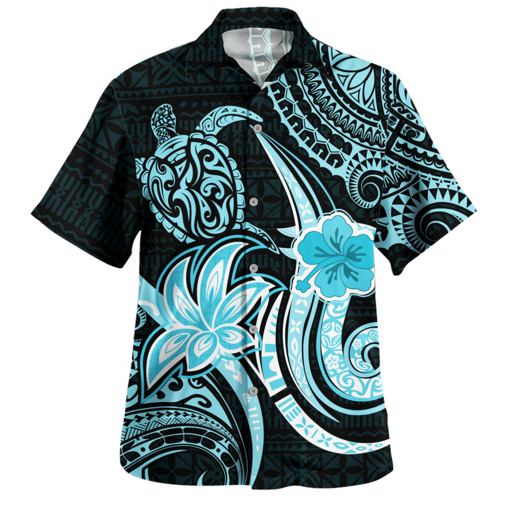 Hawaii Hawaiian Shirt Honu Turtle Hibiscus Tribal Legacy