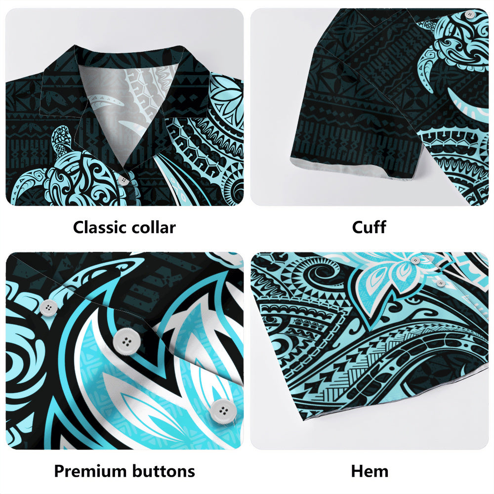 Hawaii Hawaiian Shirt Honu Turtle Hibiscus Tribal Legacy