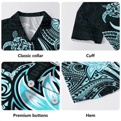 Hawaii Hawaiian Shirt Honu Turtle Hibiscus Tribal Legacy