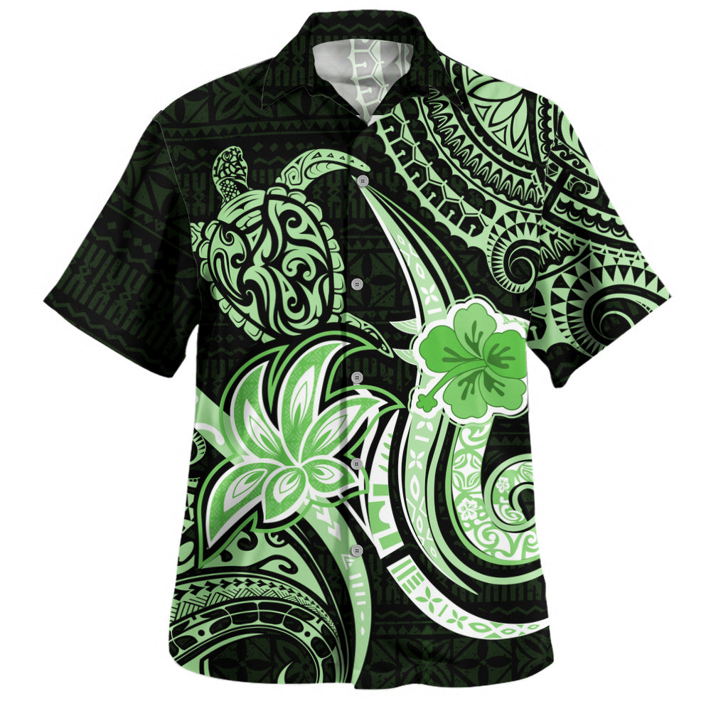 Hawaii Hawaiian Shirt Honu Turtle Hibiscus Tribal Legacy