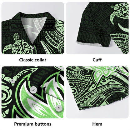 Hawaii Hawaiian Shirt Honu Turtle Hibiscus Tribal Legacy
