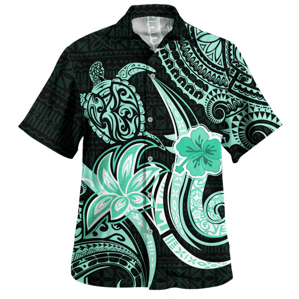 Hawaii Hawaiian Shirt Honu Turtle Hibiscus Tribal Legacy