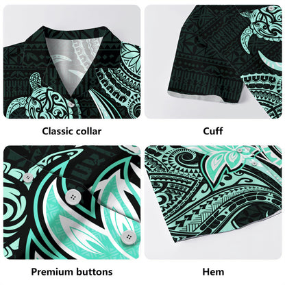 Hawaii Hawaiian Shirt Honu Turtle Hibiscus Tribal Legacy