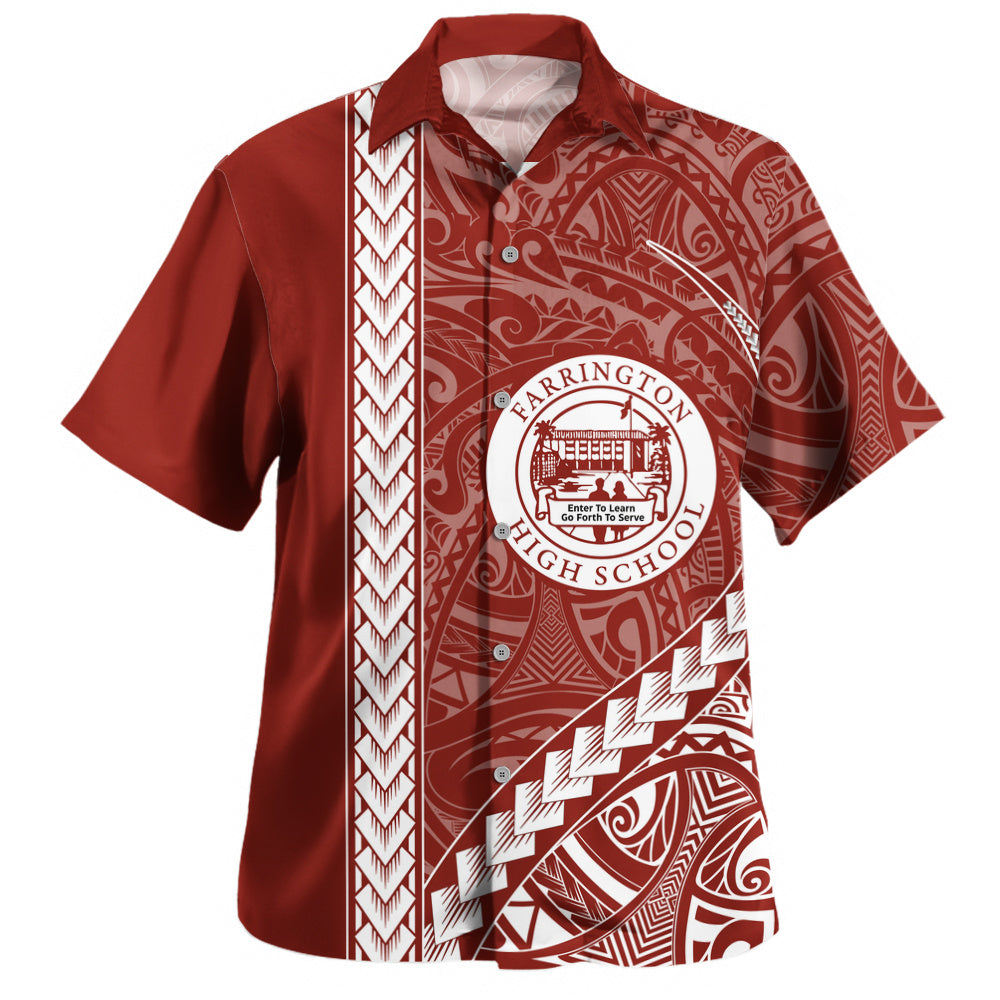 Farrington High School Hawaiian Shirt Tribal Polynesian Pride Style