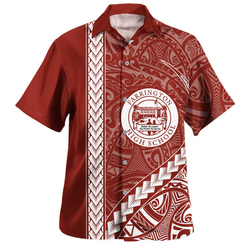 Farrington High School Hawaiian Shirt Tribal Polynesian Pride Style