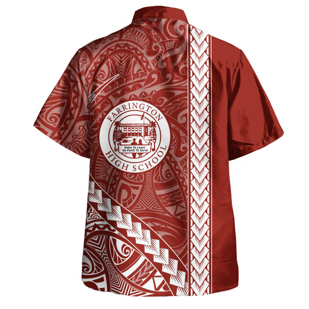Farrington High School Hawaiian Shirt Tribal Polynesian Pride Style