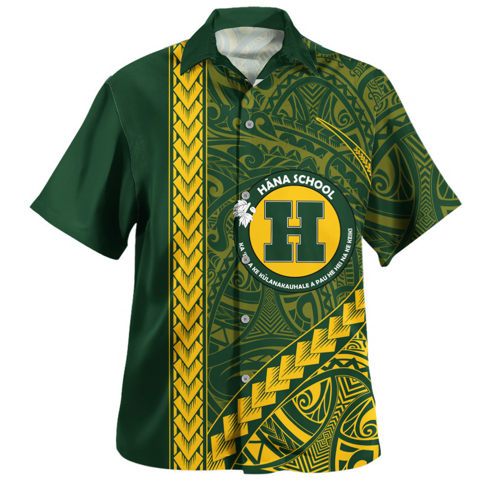 Hana High and Elementary School Hawaiian Shirt Tribal Polynesian Pride Style