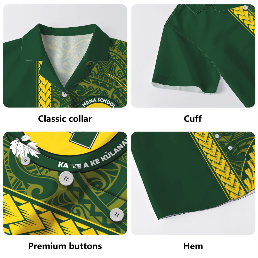 Hana High and Elementary School Hawaiian Shirt Tribal Polynesian Pride Style