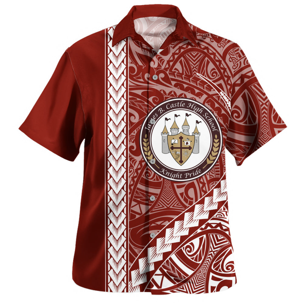 James B. Castle High School Hawaiian Shirt Tribal Polynesian Pride Style