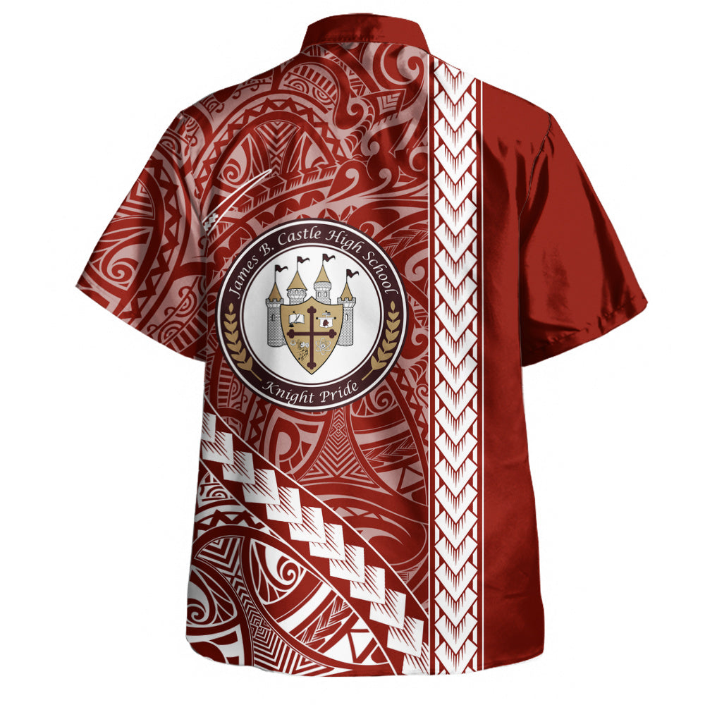 James B. Castle High School Hawaiian Shirt Tribal Polynesian Pride Style