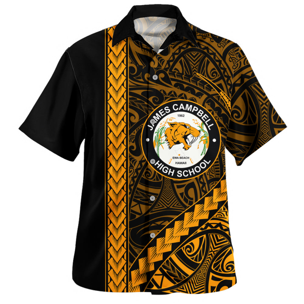 James Campbell High School Hawaiian Shirt Tribal Polynesian Pride Style