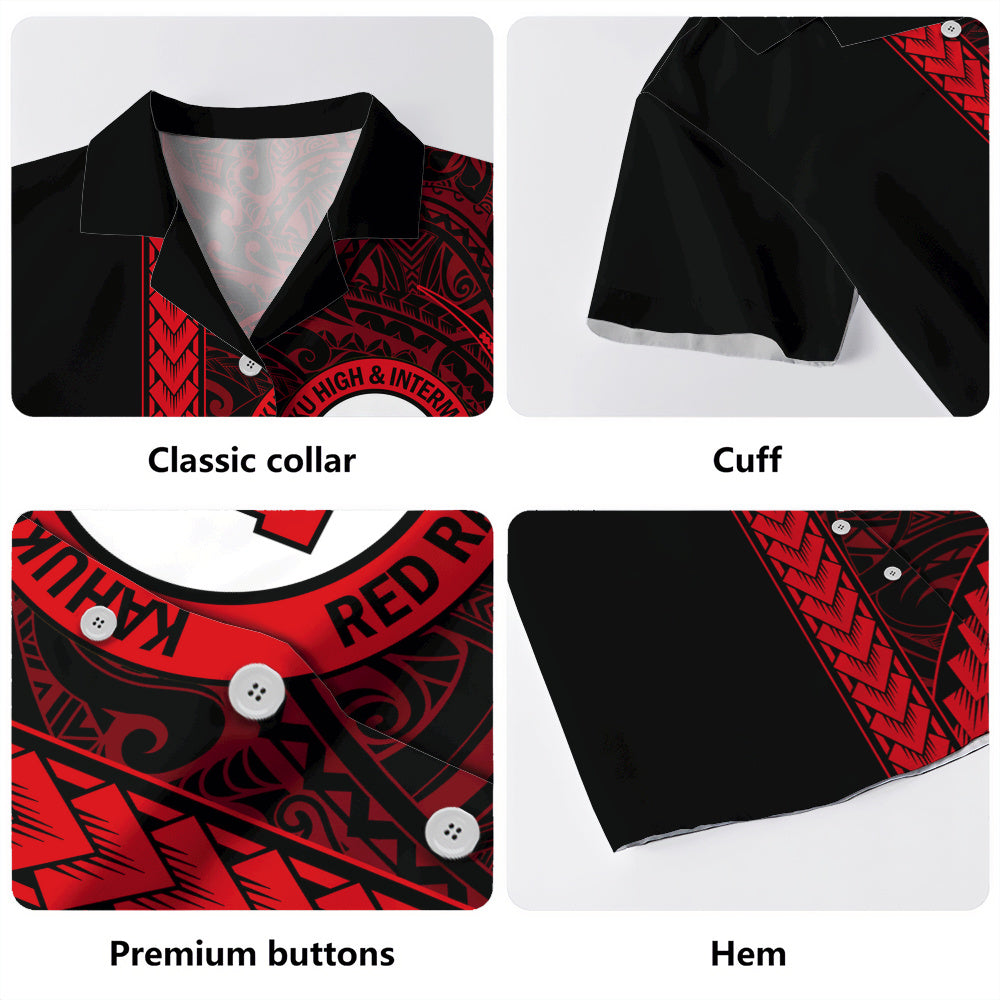 Kahuku High & Intermediate School Hawaiian Shirt Tribal Polynesian Pride Style