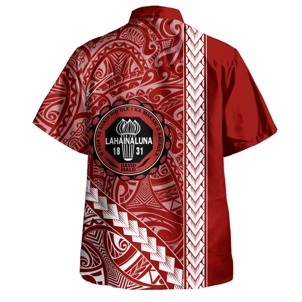 Lahainaluna High School Hawaiian Shirt Tribal Polynesian Pride Style