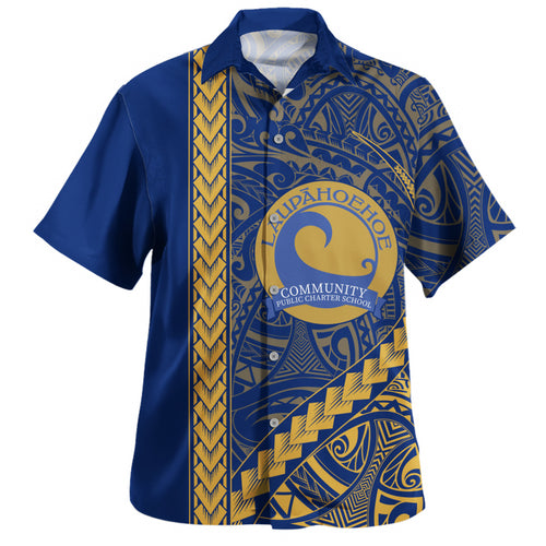 Laupāhoehoe Community Public Charter School Hawaiian Shirt Tribal Polynesian Pride Style