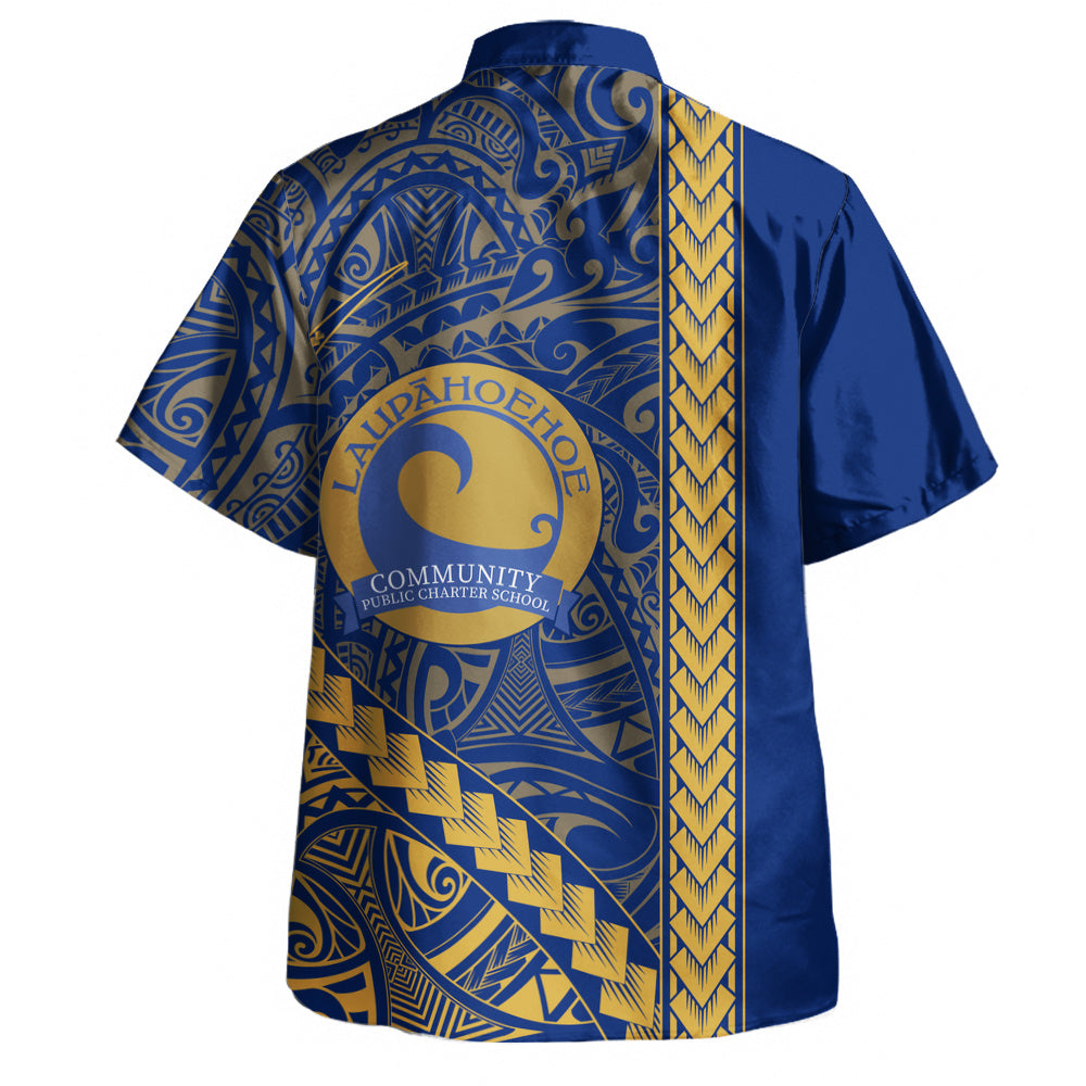 Laupāhoehoe Community Public Charter School Hawaiian Shirt Tribal Polynesian Pride Style