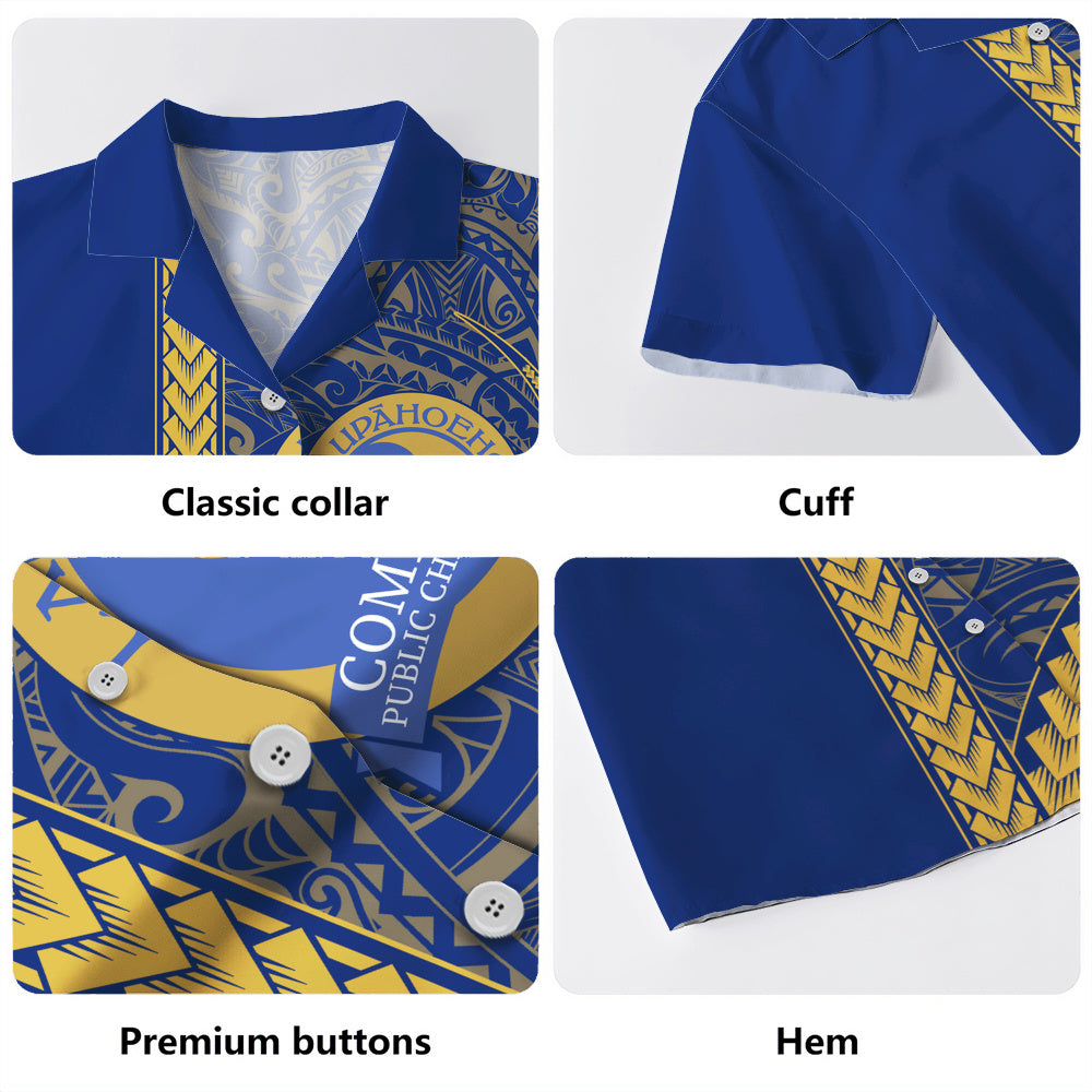 Laupāhoehoe Community Public Charter School Hawaiian Shirt Tribal Polynesian Pride Style