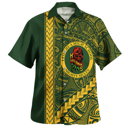 Leilehua High School Hawaiian Shirt Tribal Polynesian Pride Style