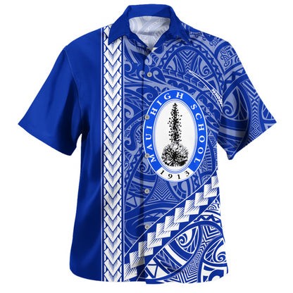Maui High School Hawaiian Shirt Tribal Polynesian Pride Style